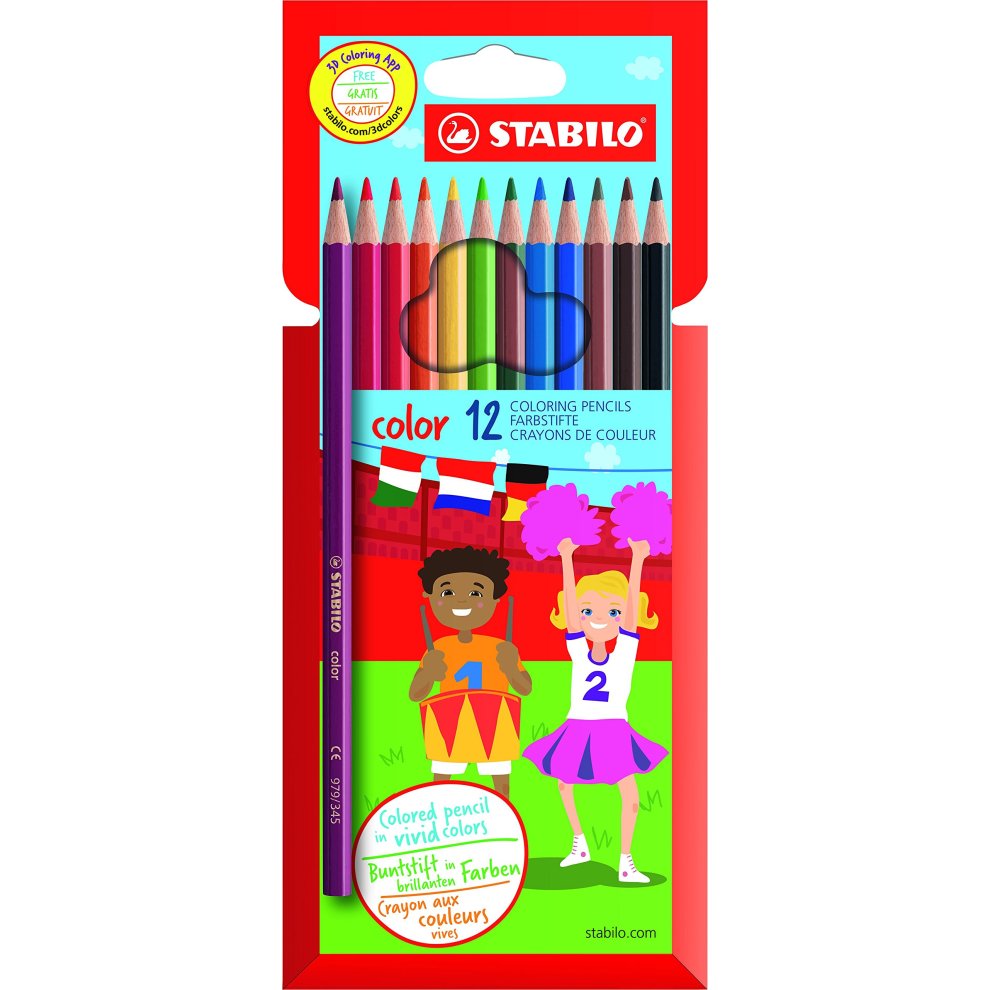 12 coloring pencils - STABILO